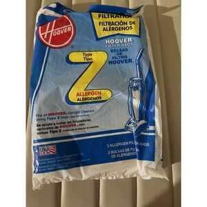 Genuine Hoover Type Z Upright Cleaner Bags Allergen Filter 2 Pack 4010100Z